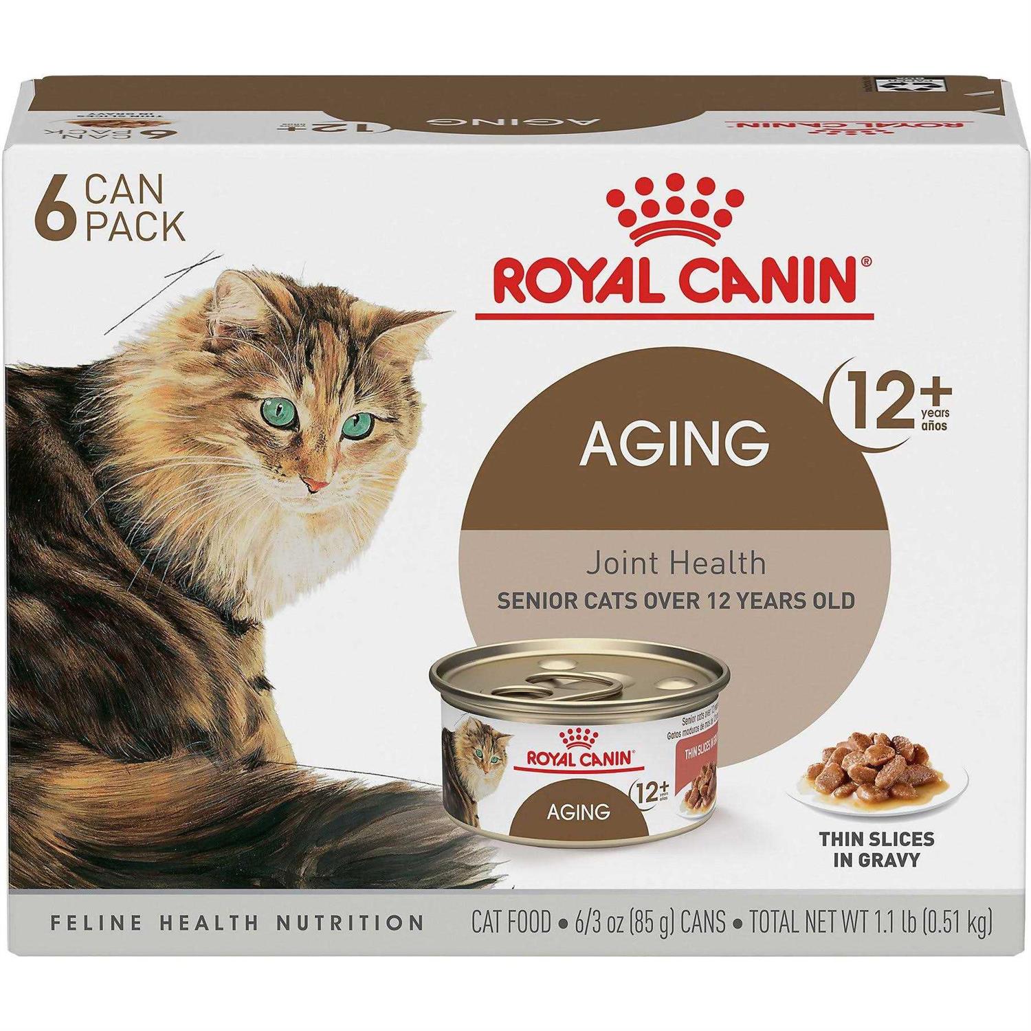 Royal Canin Aging 12+ Thin Slices in Gravy Canned Cat Food - Healthber
