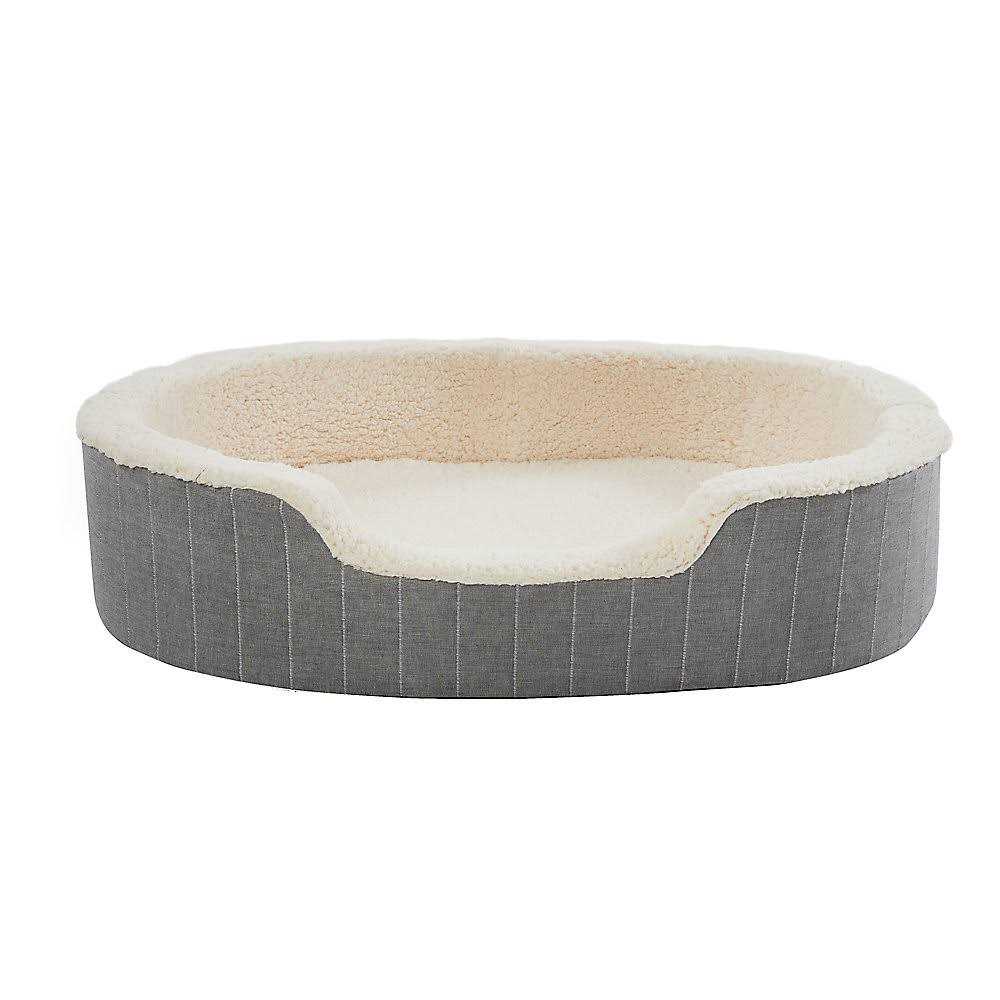 Top Paw Orthopedic Cuddler Striped Dog Bed - Healthber