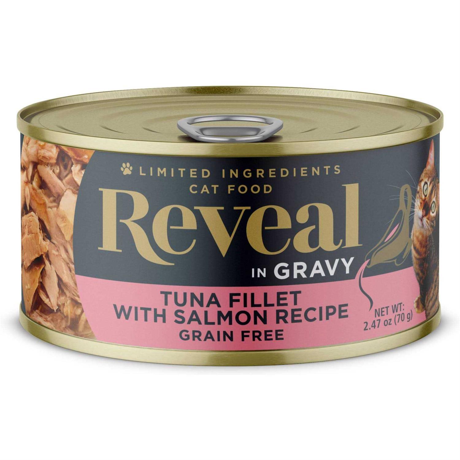 Reveal in Gravy Tuna Fillet Grain Free Cat Food - Healthber