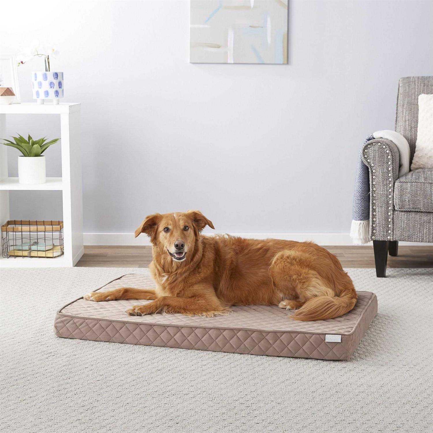 Frisco Quilted Orthopedic Pillow Cat Dog Bed w/Removable COVER - Healthber