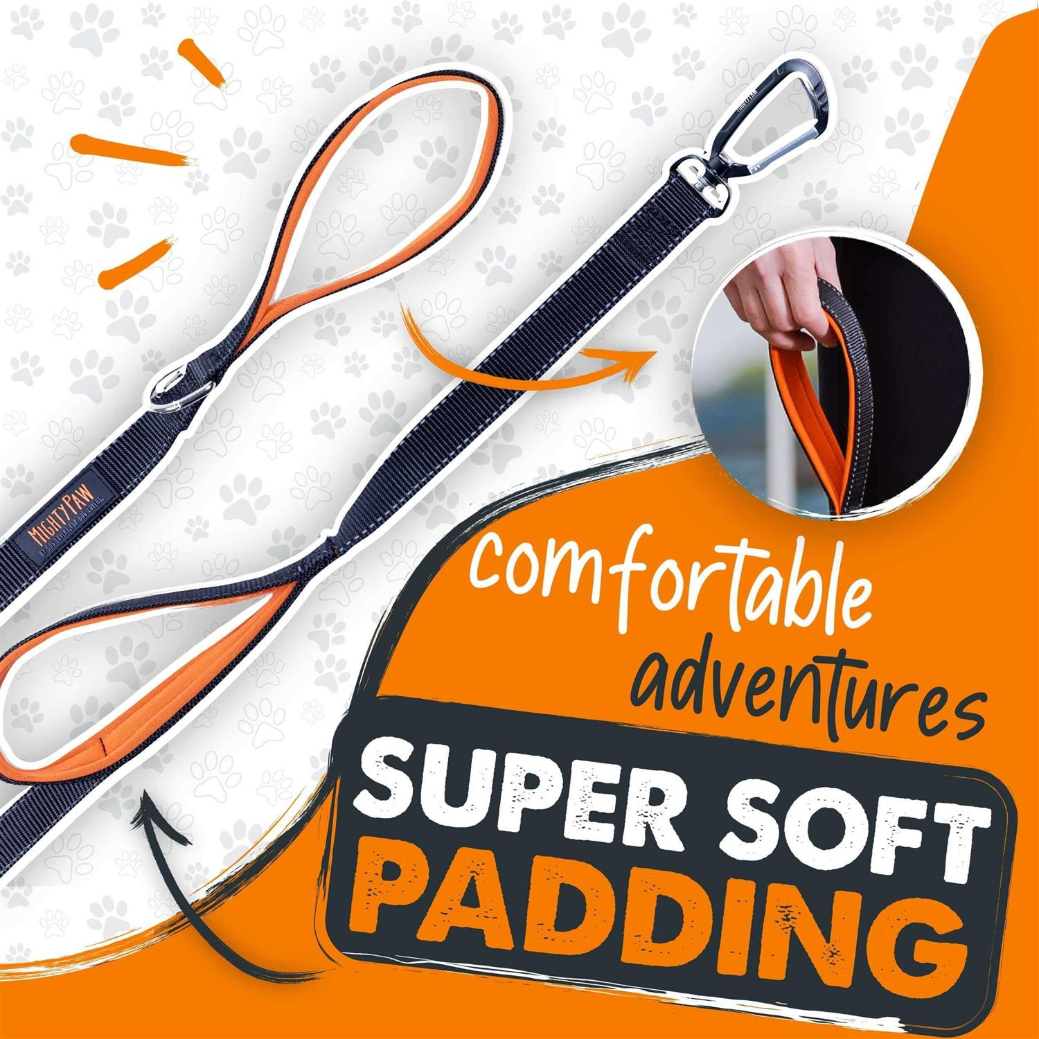 Mighty Paw Dual Handle Dog Leash Two Handles - Healthber