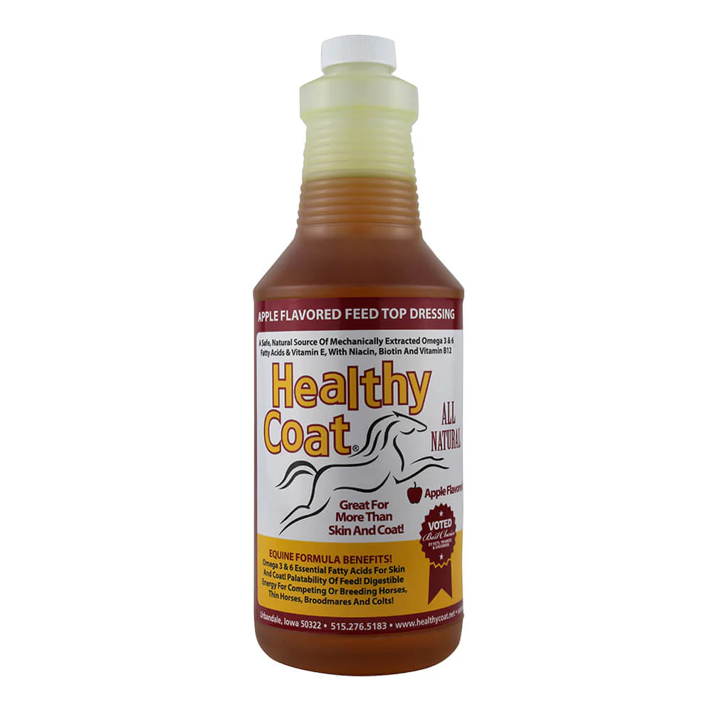 Healthy Coat for Horses Apple Flavored Feed Top Dressing Supplement - Healthber