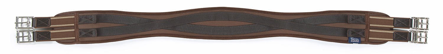 Shires Memory Foam Girth, Brown - Healthber