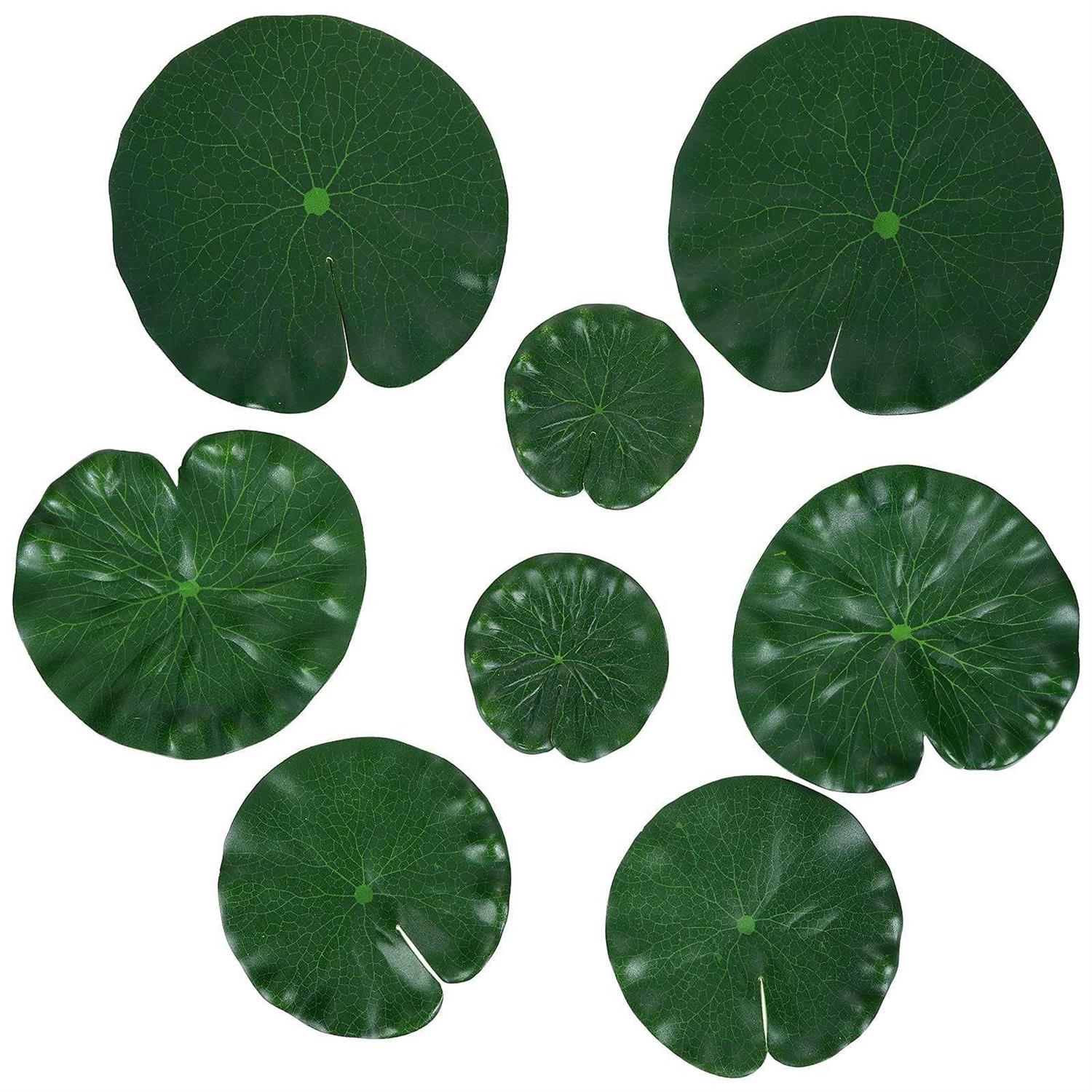 Molain Artificial Lotus Leaves Lily Pads Floating Foam Lotus Leave Realistic Water Lily Pads for Home Garden Ponds Pool Aquarium Fish Tank - Healthber