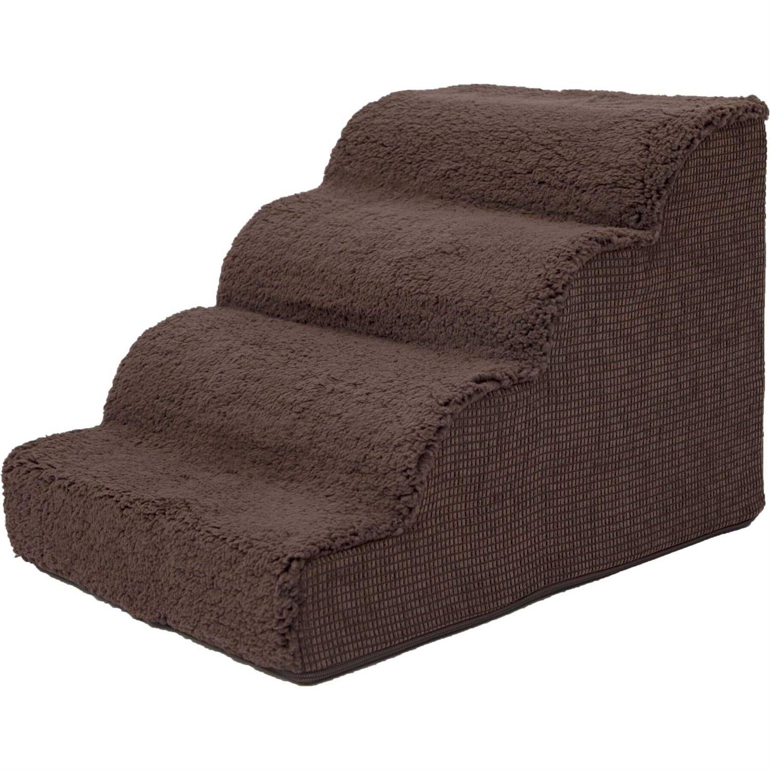 Precious Tails High Density Foam Scalloped Sherpa Top 4 Steps - Healthber