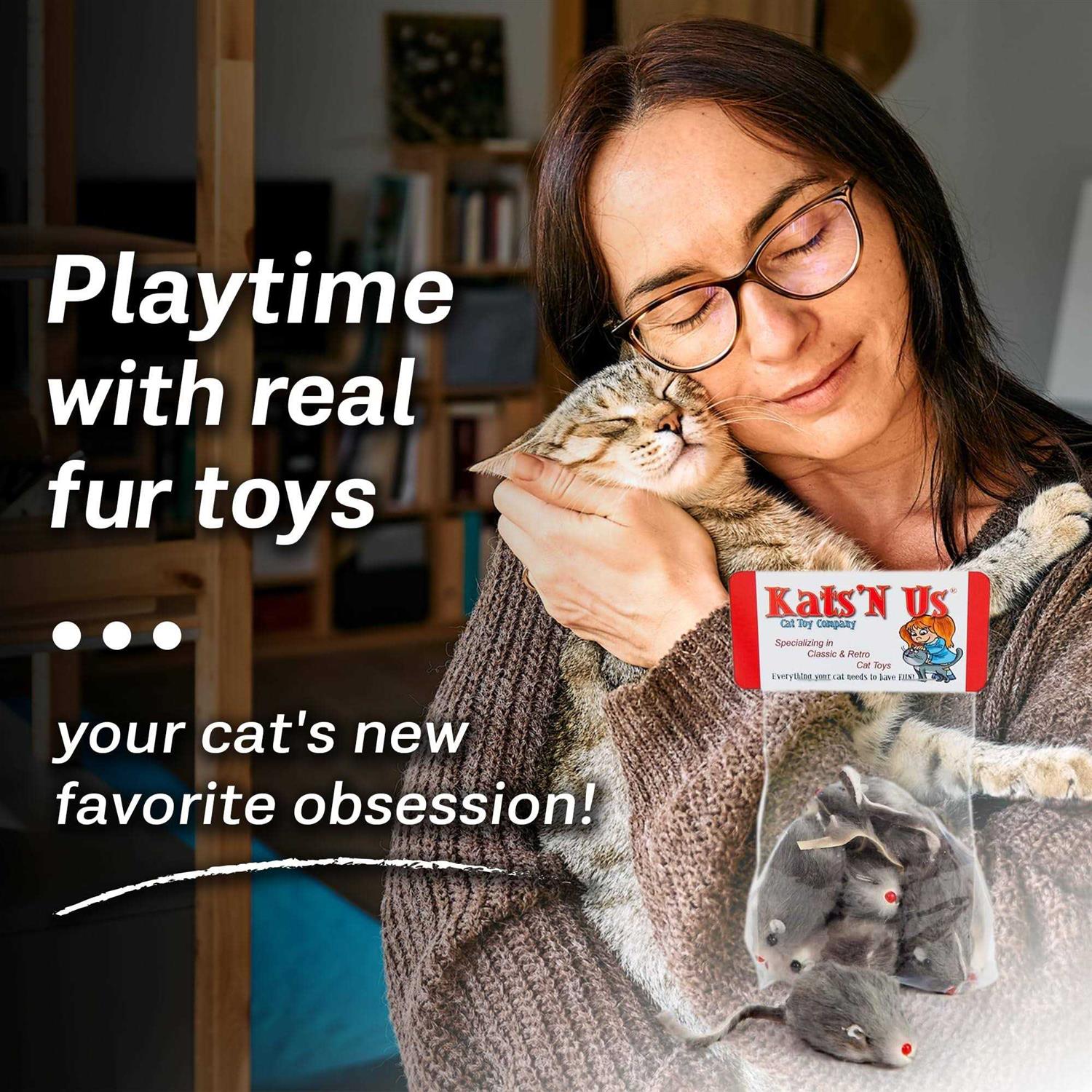 Kats ‘N Us Mouse Cat Toy Pak - Healthber