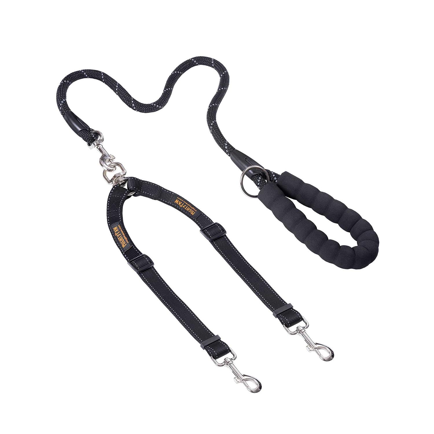 Mighty Paw Adjustable Double Dog Leash - Healthber