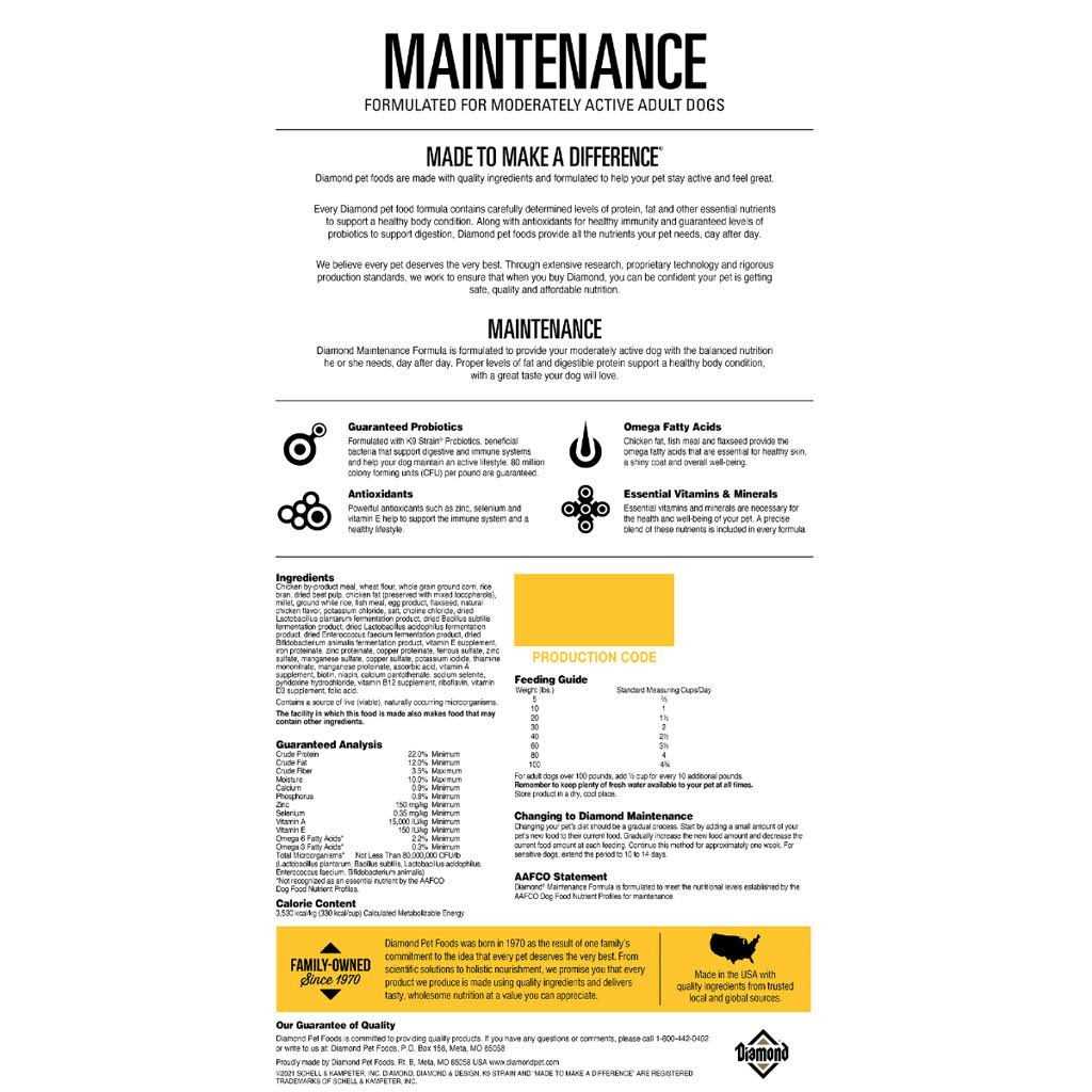 Diamond Dog Food Maintenance - Healthber