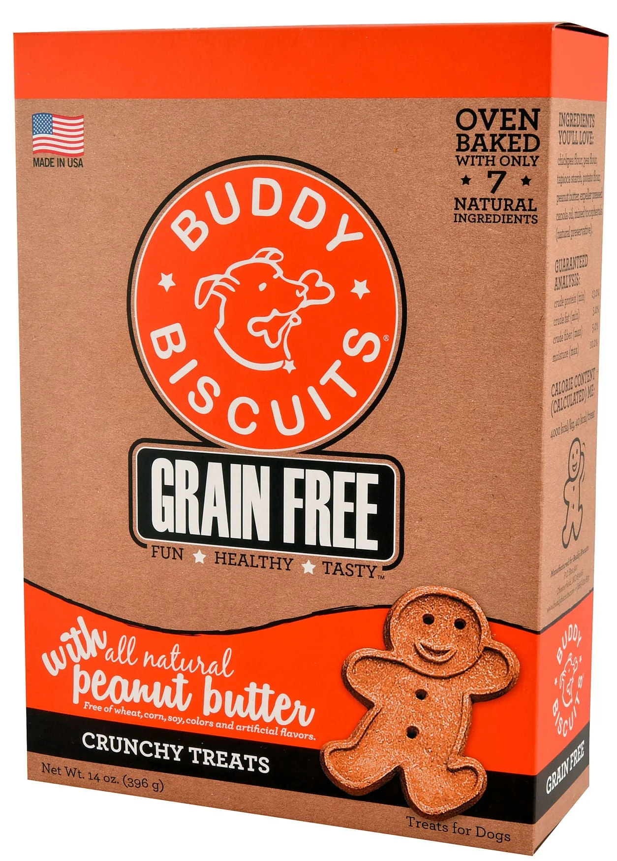 Grain-Free, Oven-Baked Buddy Biscuits, 14 oz - Healthber