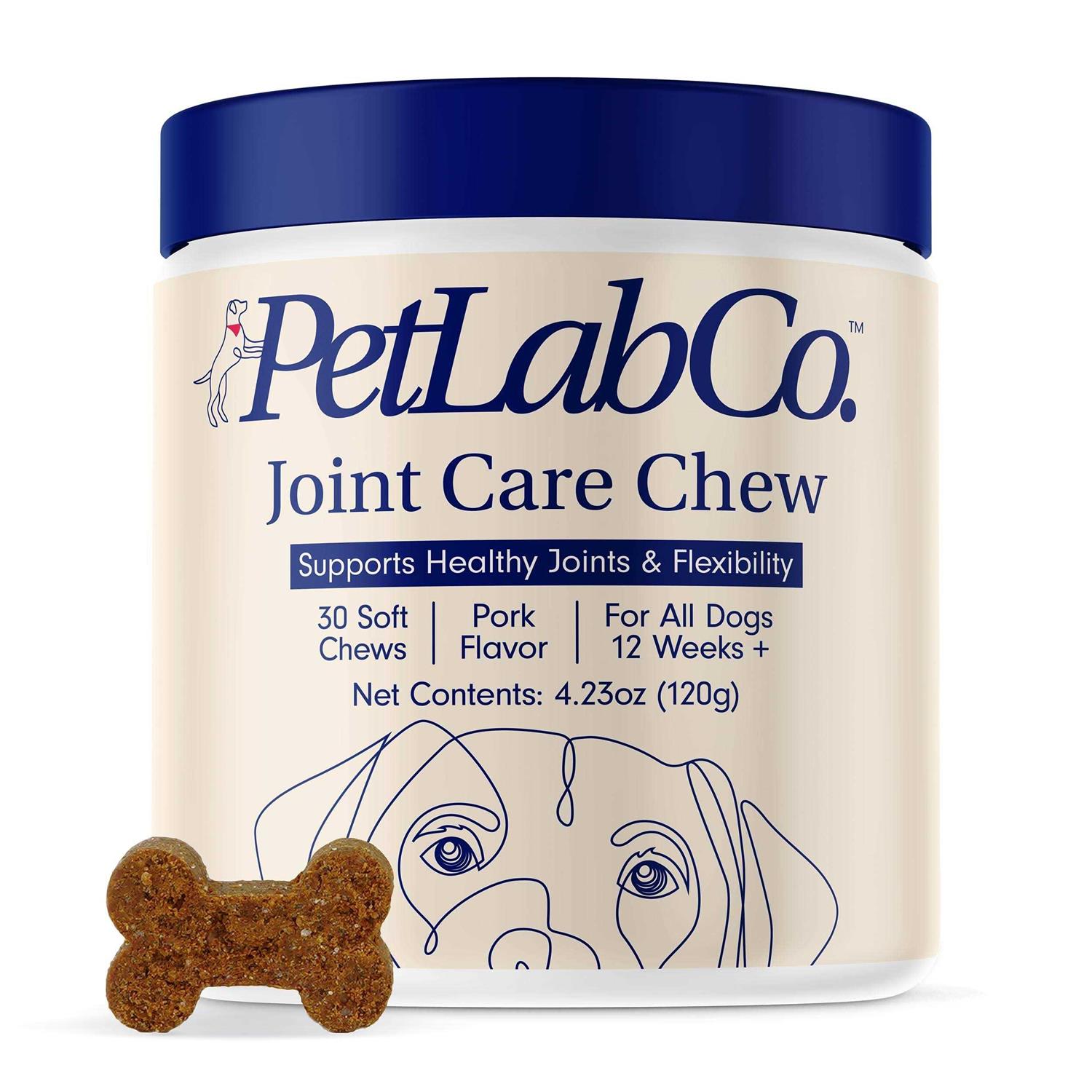 Petlab Co. Joint Care Chews High Levels of Glucosamine for Dogs, Green Lipped Mussels, Omega 3 and - Healthber