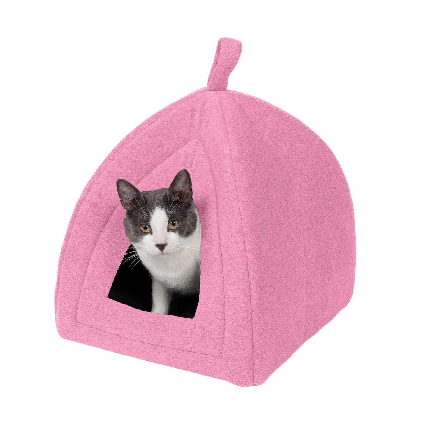 FurHaven Fleece Pet Bed Tent - Healthber