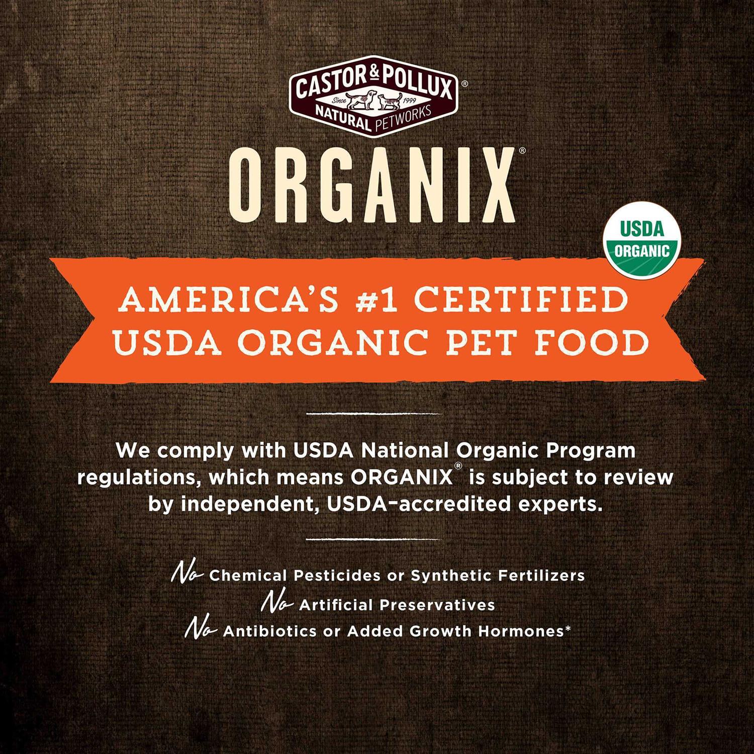 Castor & Pollux Organix Organic Chicken Recipe Dry Dog Food - Healthber