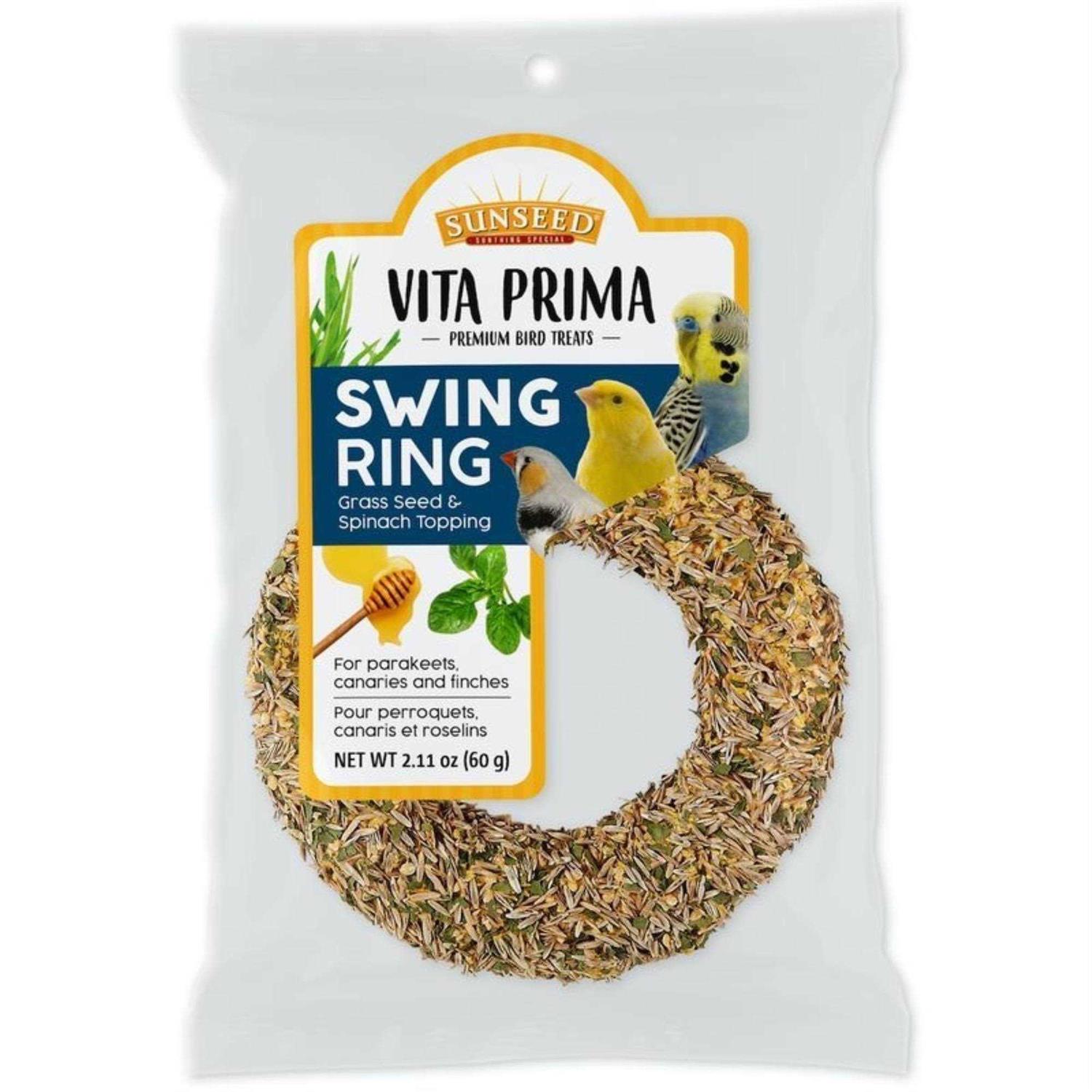 Vitakraft Vita Prima Sun Seed Swing Ring - Healthber