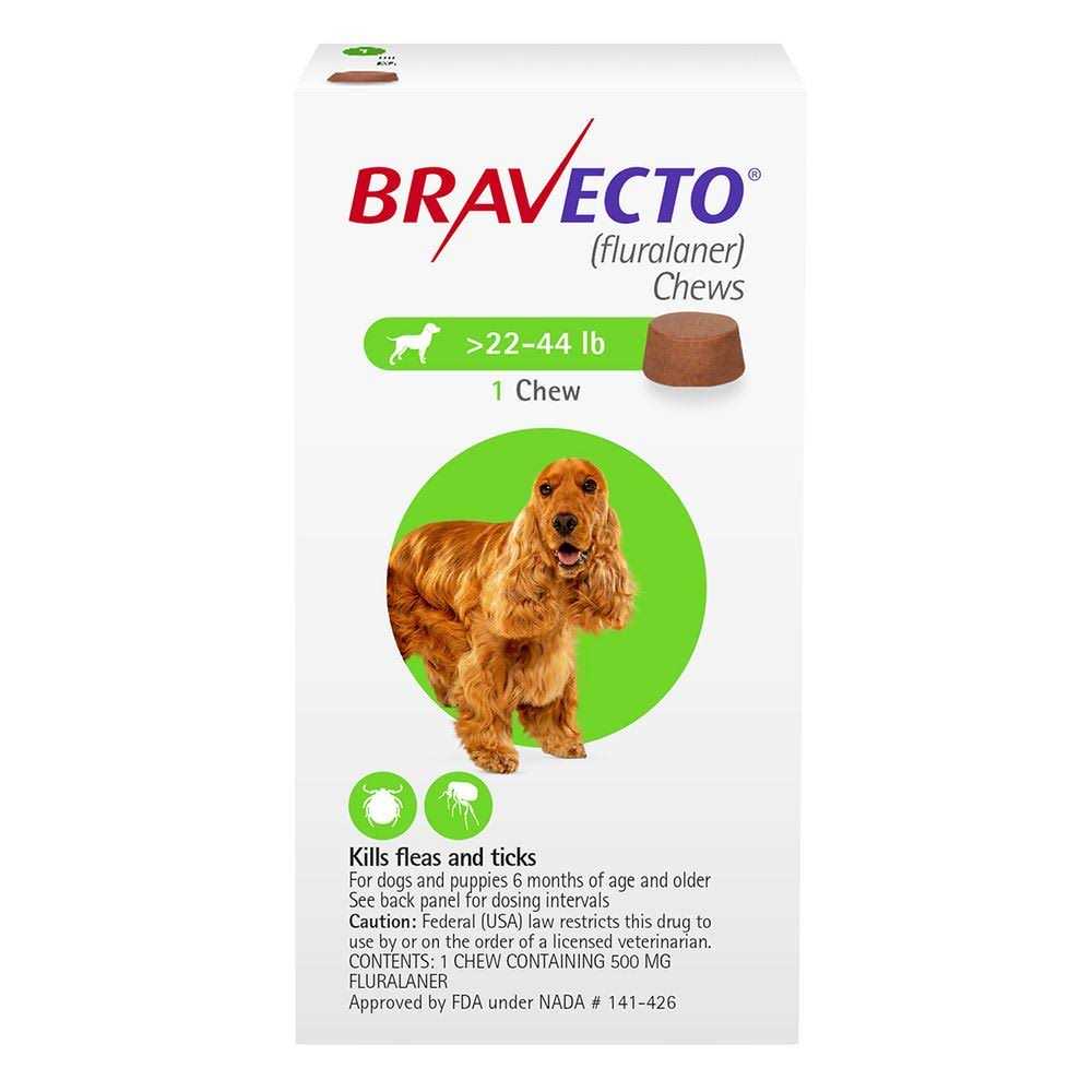 22-44 lbs Bravecto Chews for Dogs - Healthber