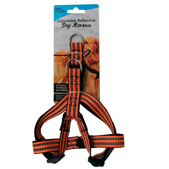 Adjustable Reflective Dog Harness, Assorted Colors, Up to 25 lbs - Healthber
