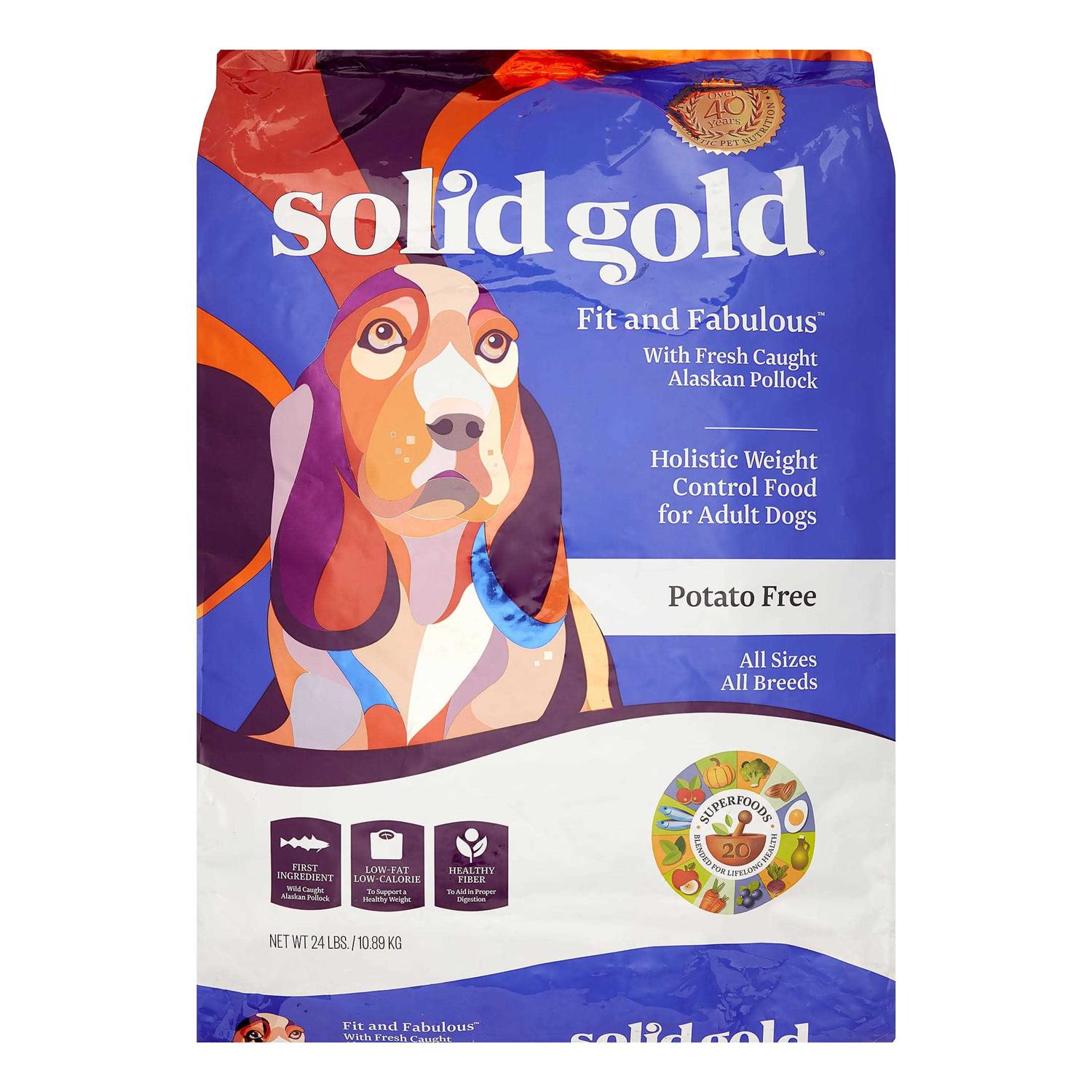 Solid Gold Fit Fabulous Alaskan Pollock Dry Dog Food - Healthber
