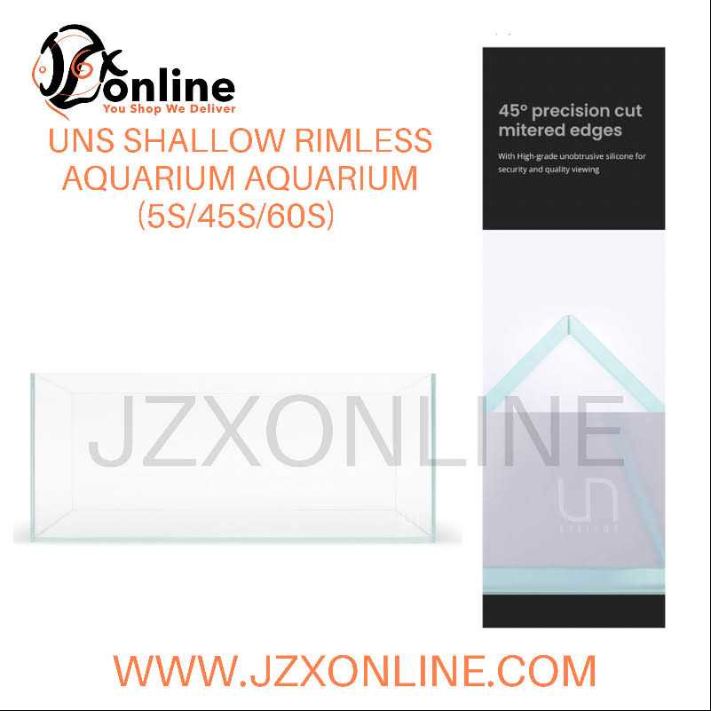 UNS Ultra Clear Rimless Aquarium - Healthber
