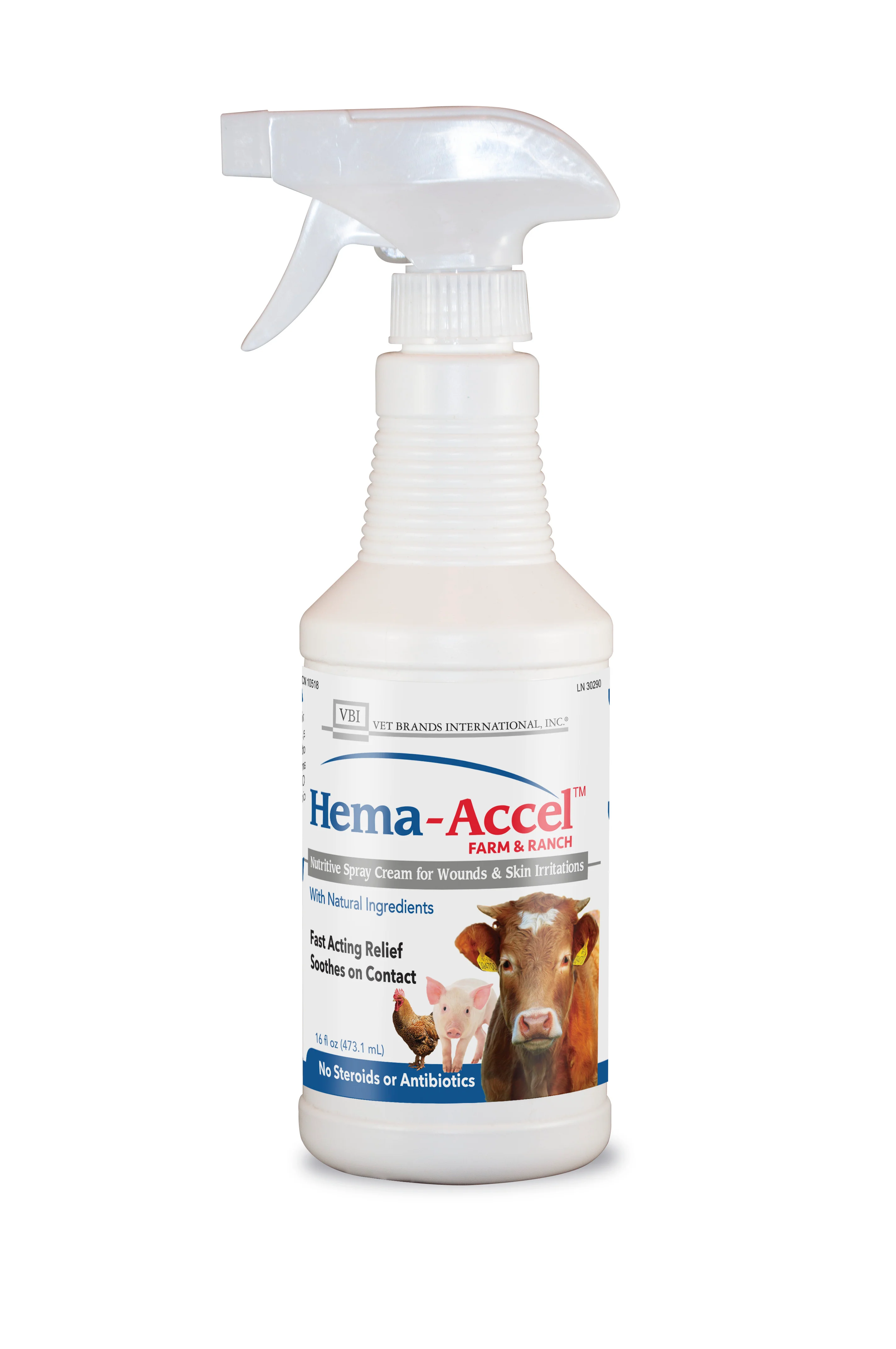 Hema-Accel Farm & Ranch All Natural Wound Care Spray, 16 oz - Healthber