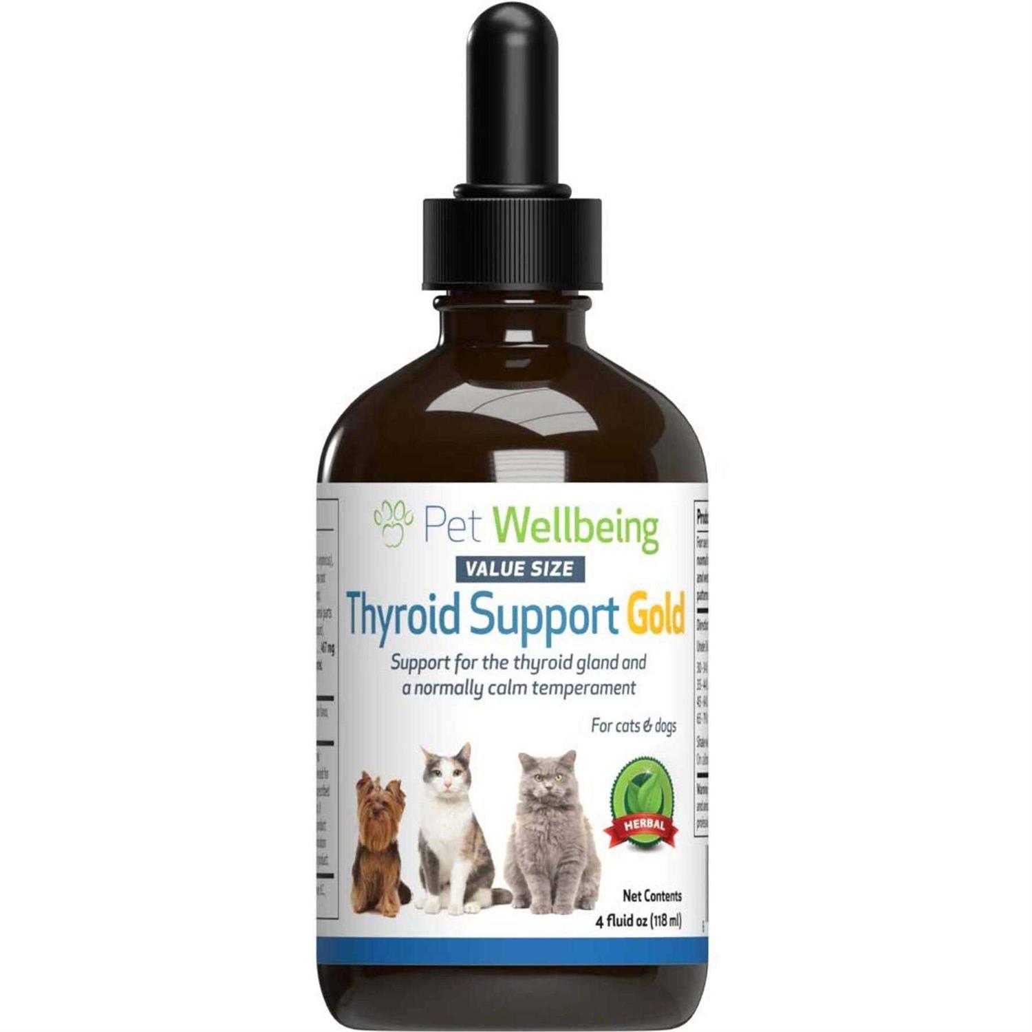 Pet Wellbeing Thyroid Support Gold for Cats - Healthber