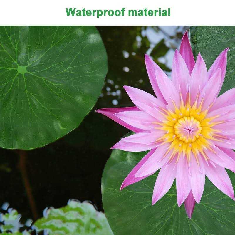 Molain Artificial Lotus Leaves Lily Pads Floating Foam Lotus Leave Realistic Water Lily Pads for Home Garden Ponds Pool Aquarium Fish Tank - Healthber