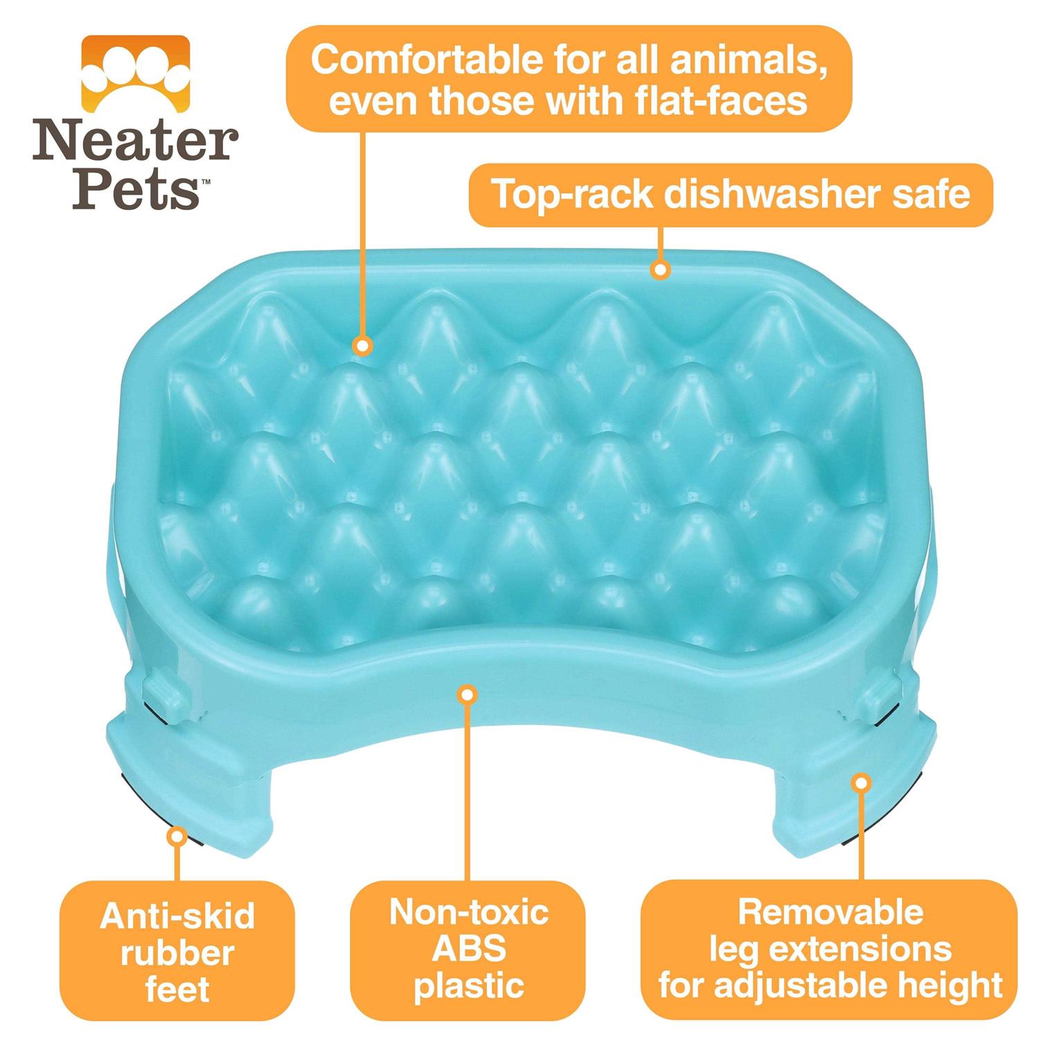 Neater Pet Brands Neater Raised Slow Feeder Dog Bowl - Healthber