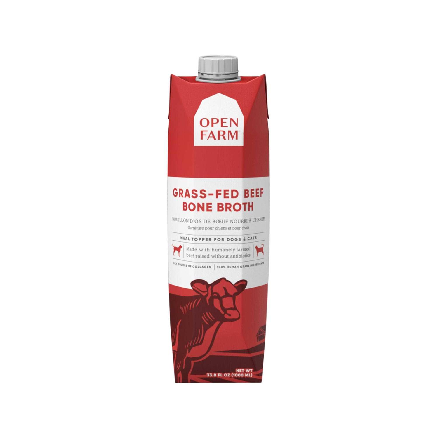 Open Farm Grass-Fed Beef Bone Broth for Dogs & Cats - Healthber