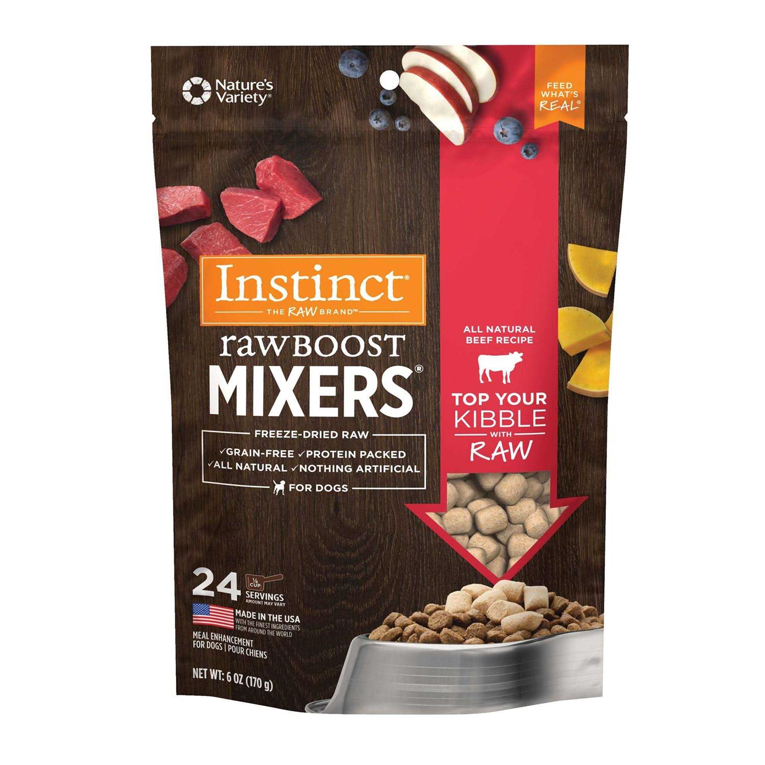 Instinct Freeze-Dried Raw Boost Mixers Grain-Free Recipe Dog Food Topper - Healthber