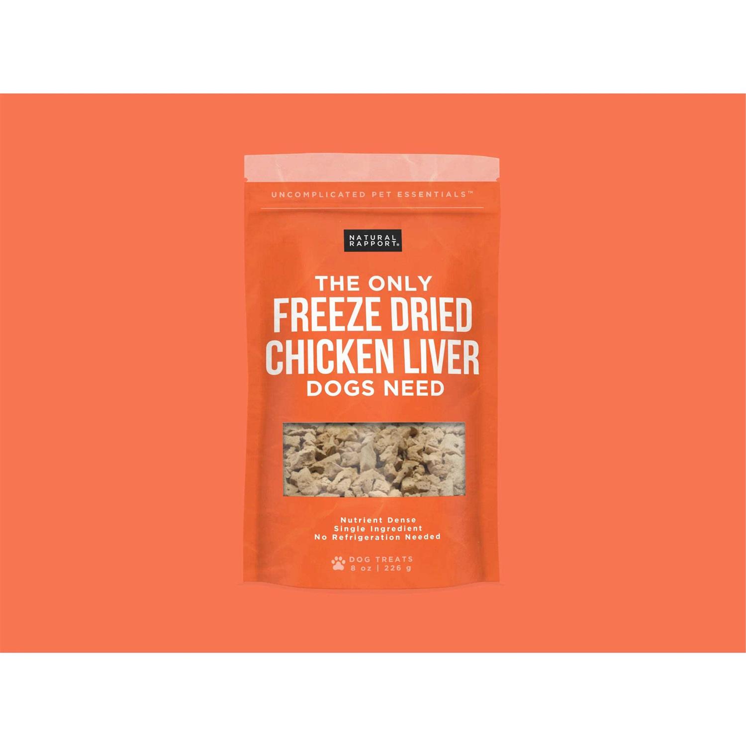 Natural Rapport The Only Freeze-Dried Chicken Liver Dog Treats - Healthber