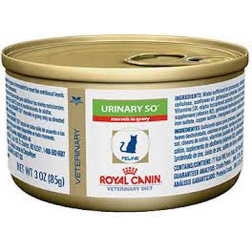 Royal Canin Veterinary Diet Urinary SO Canned Cat Food, 3-oz can - Healthber