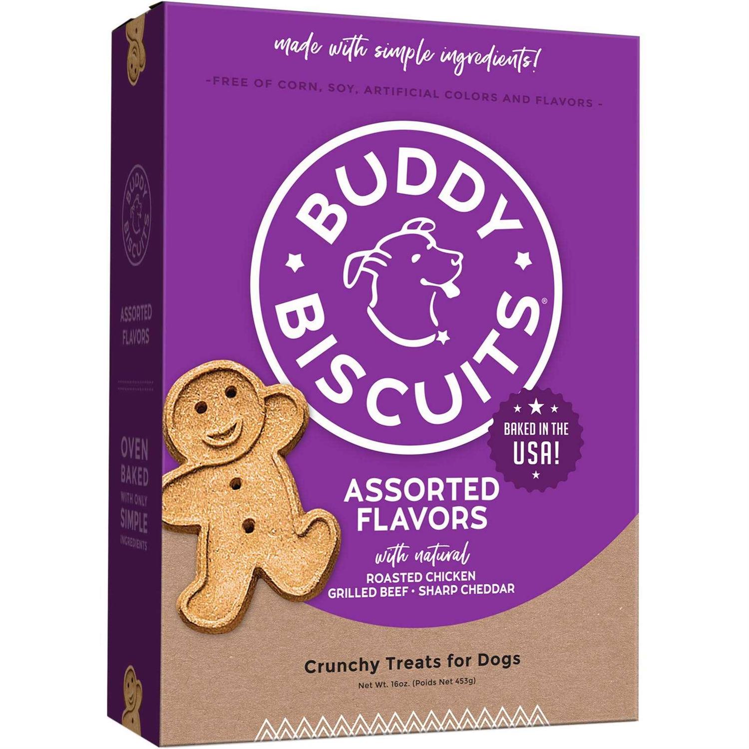 Buddy Biscuits Crunchy Assorted Flavors Dog Treats - Healthber