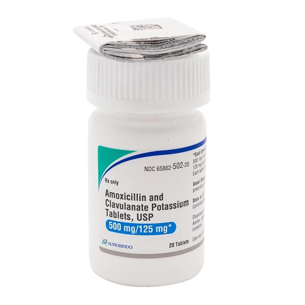 Rx Amoxicillin & Clavulanate Potassium (Generic) Tablets for Dogs & Cats, 125mg - Healthber