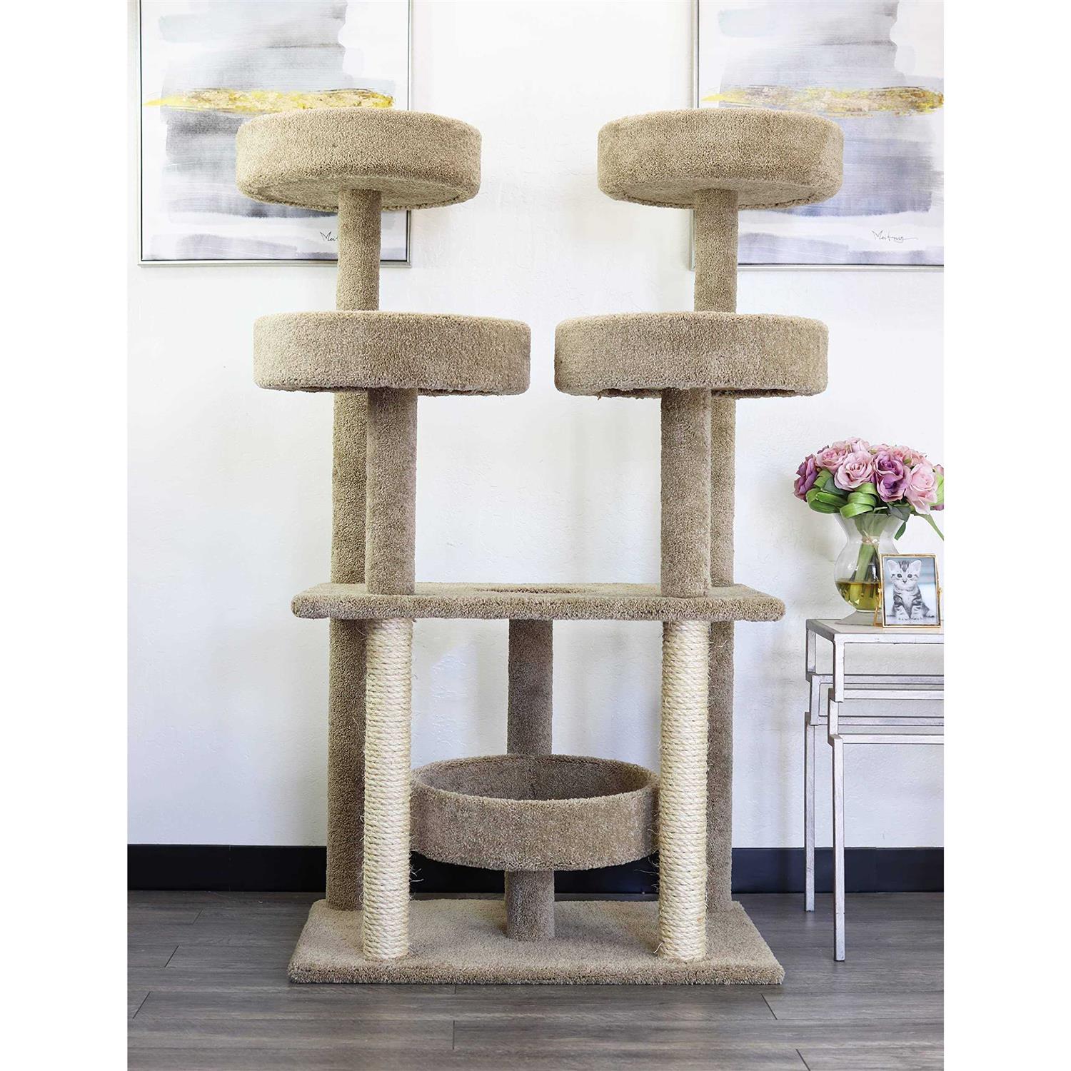 Prestige Cat Trees Castle Modern Cat Tree Cat Tower for Large Cats - Healthber