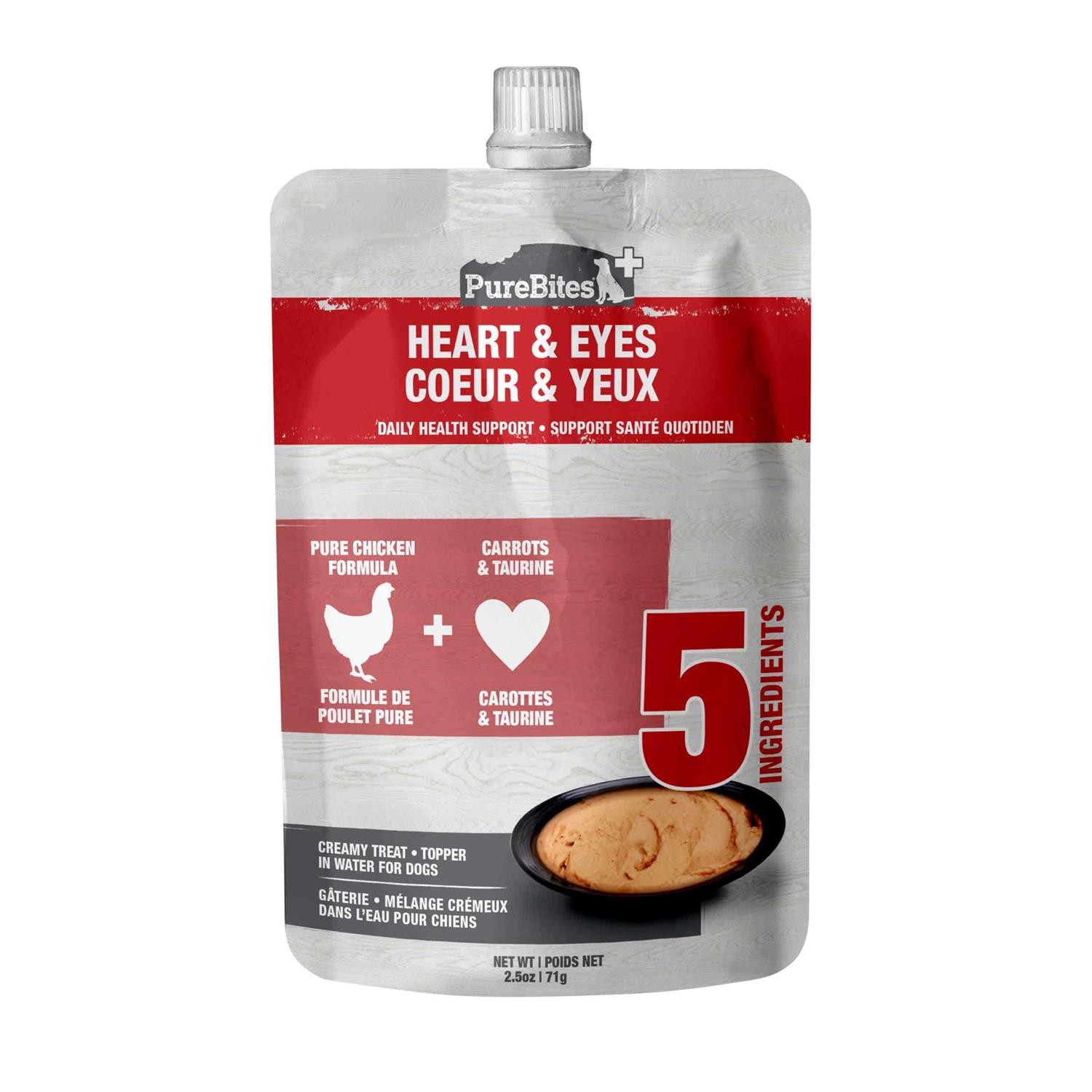 PureBites Plus Squeezables Treat Topper Heart & Eyes - Healthber