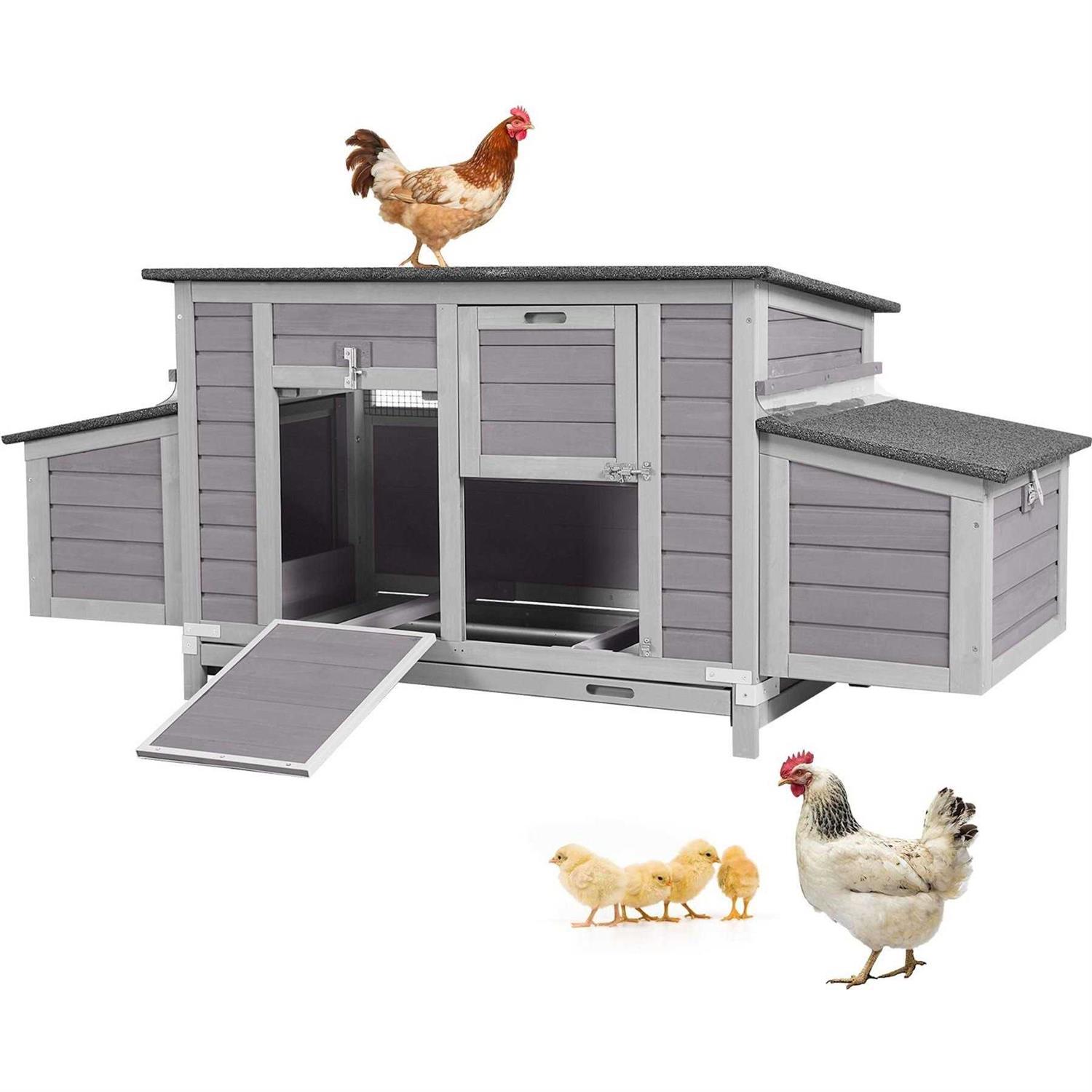 Aivituvin Wooden Chicken Coop for 2-4 Chickens AIR69 - Healthber