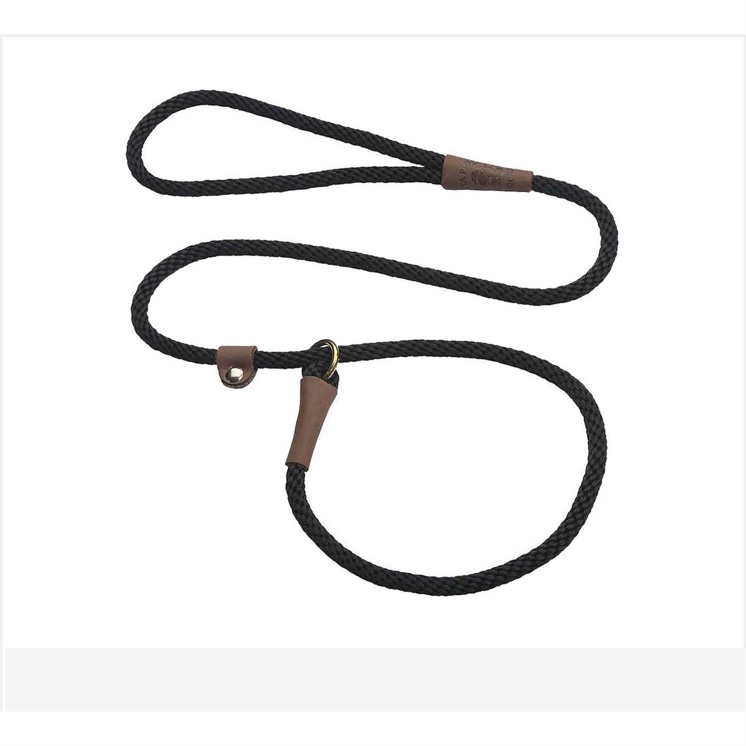 Mendota Pet Mendota Slip Lead 3/8in x 4′ Black - Healthber