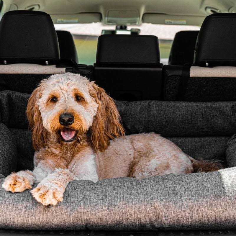 Paw PupProtector Memory Foam Dog Car Bed Gray Seat - Healthber