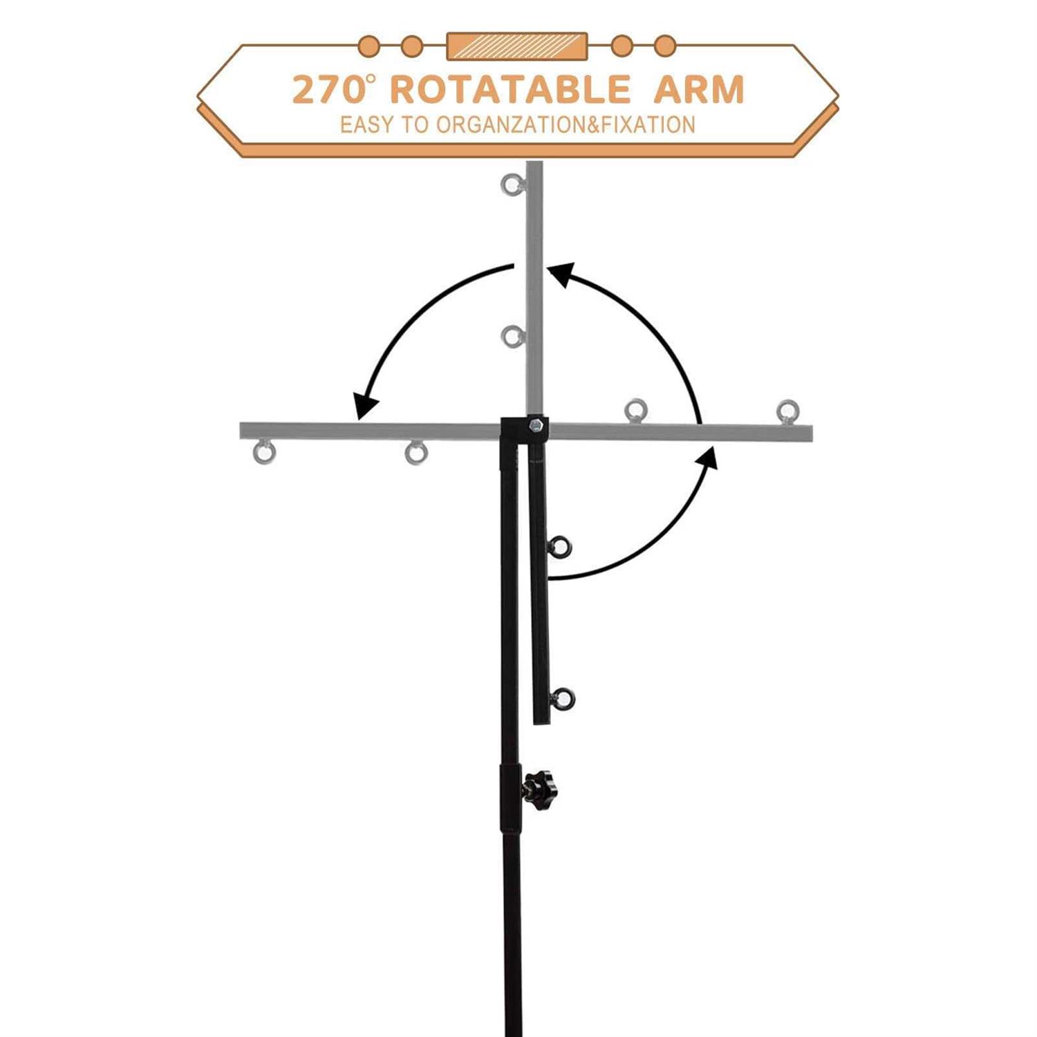 Breeze Touch Dog Grooming Table Arm 35 Dog Grooming Stand with Clamp and Post - Healthber