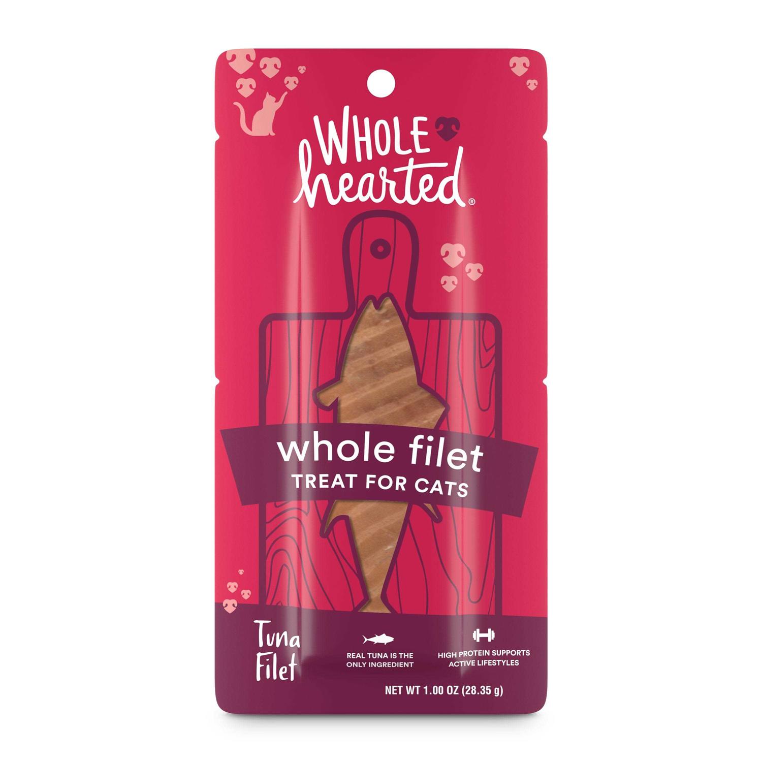 WholeHearted Protein-Rich Tuna Filet Cat Treat - Healthber