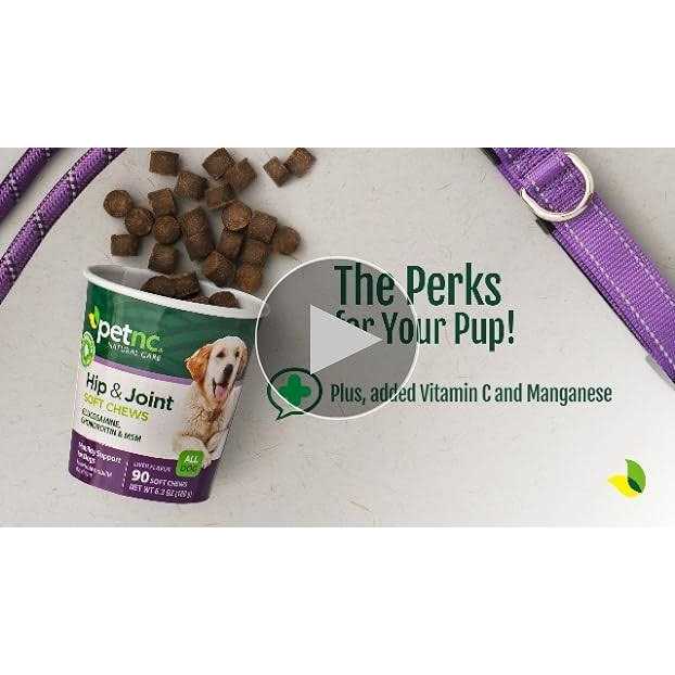 PetNC Natural Care Hip and Joint Soft Chews for Dogs - Healthber