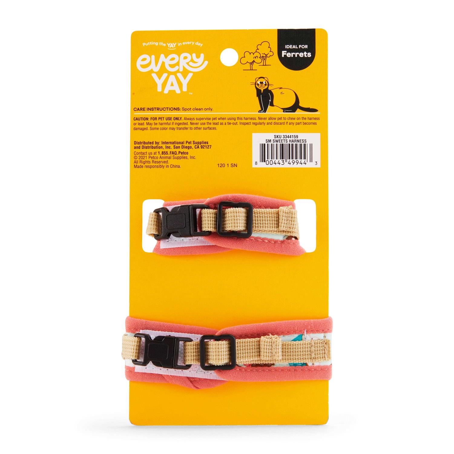 EveryYay Wear With Flair Ferret Harness and Leash - Healthber