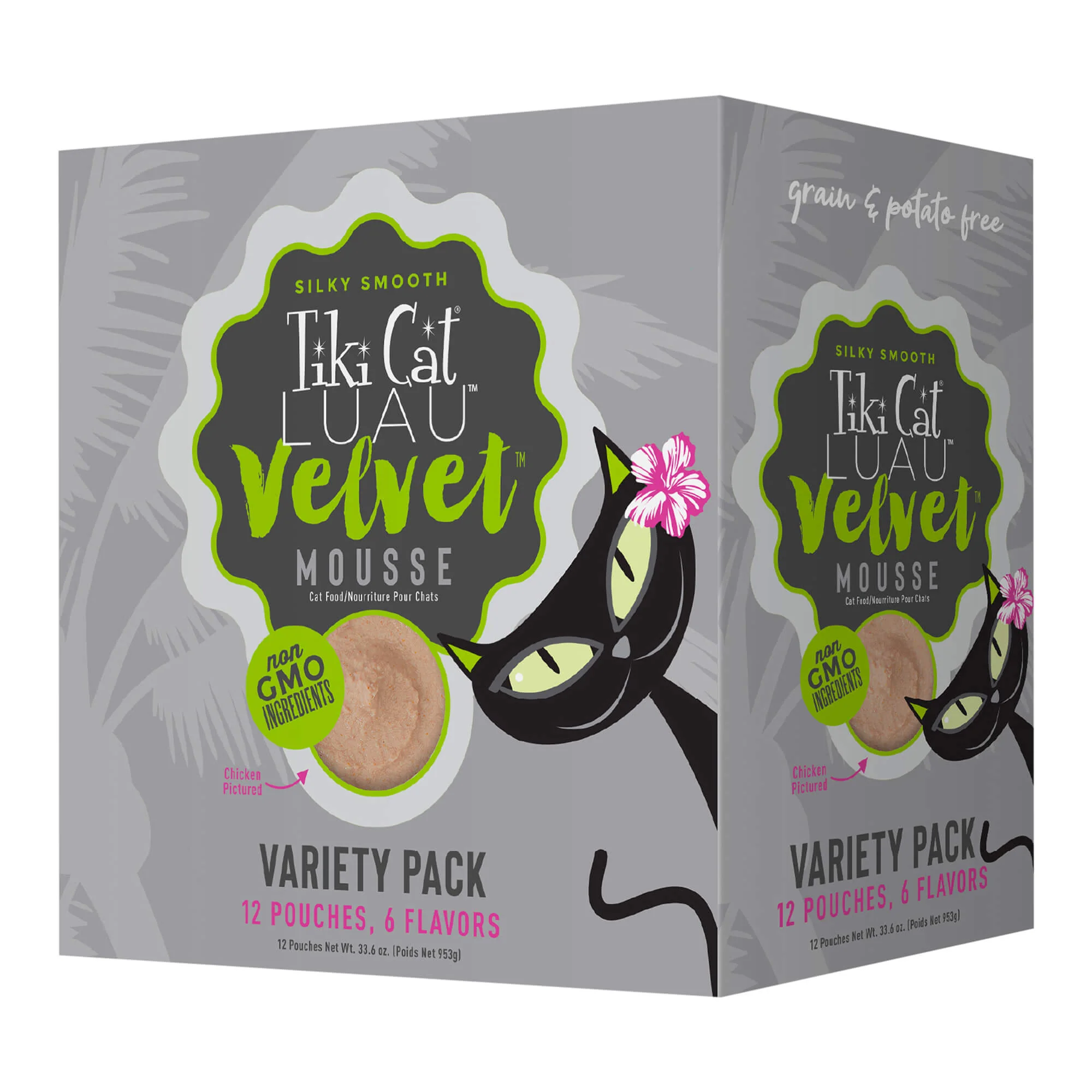 Tiki Cat Luau Velvet Mousse Wet Cat Food, Variety Pack, 2.8 oz Pouch, 12 ct - Healthber