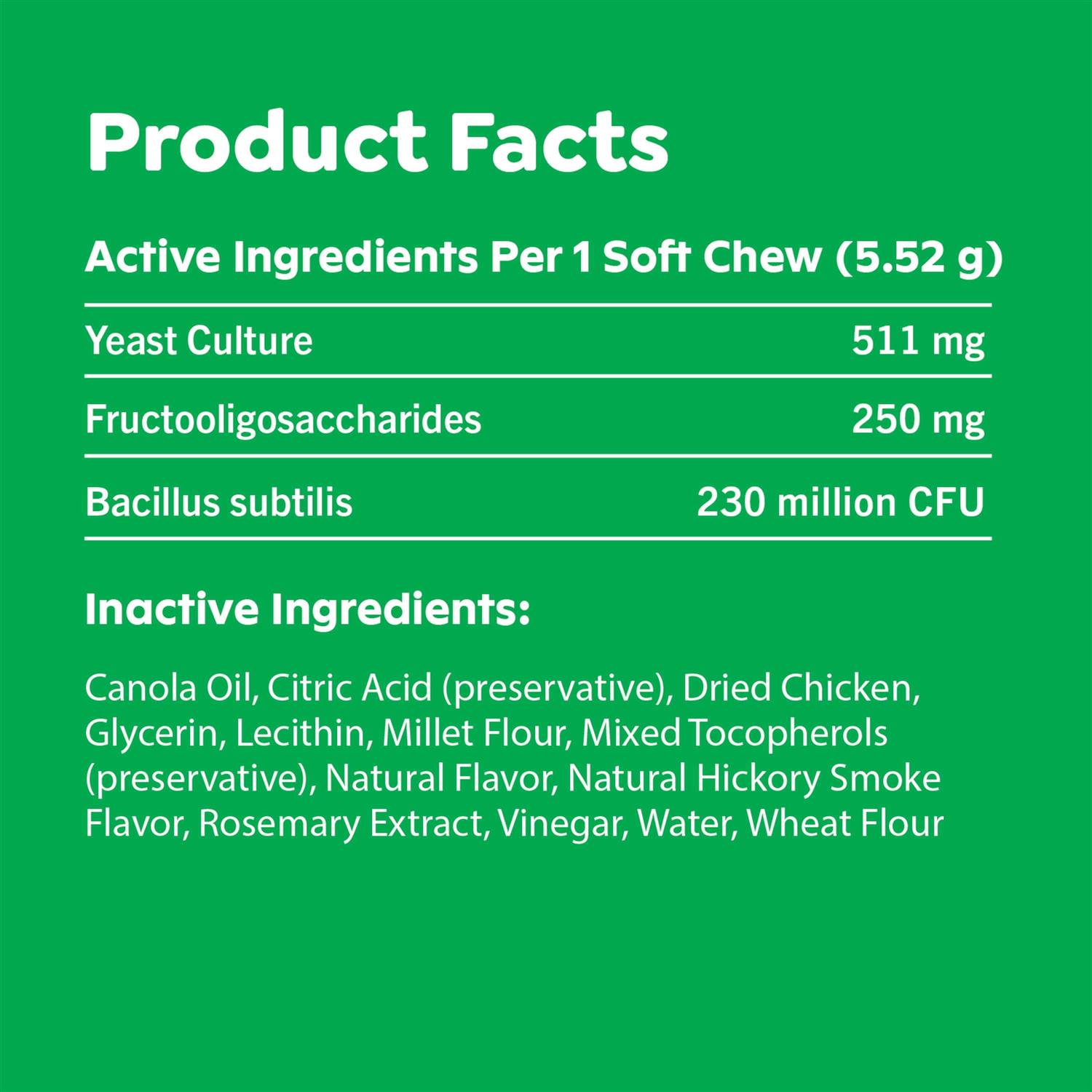 Greenies Supplements Digestive Health Probiotics for Dogs Chicken Flavor - Healthber