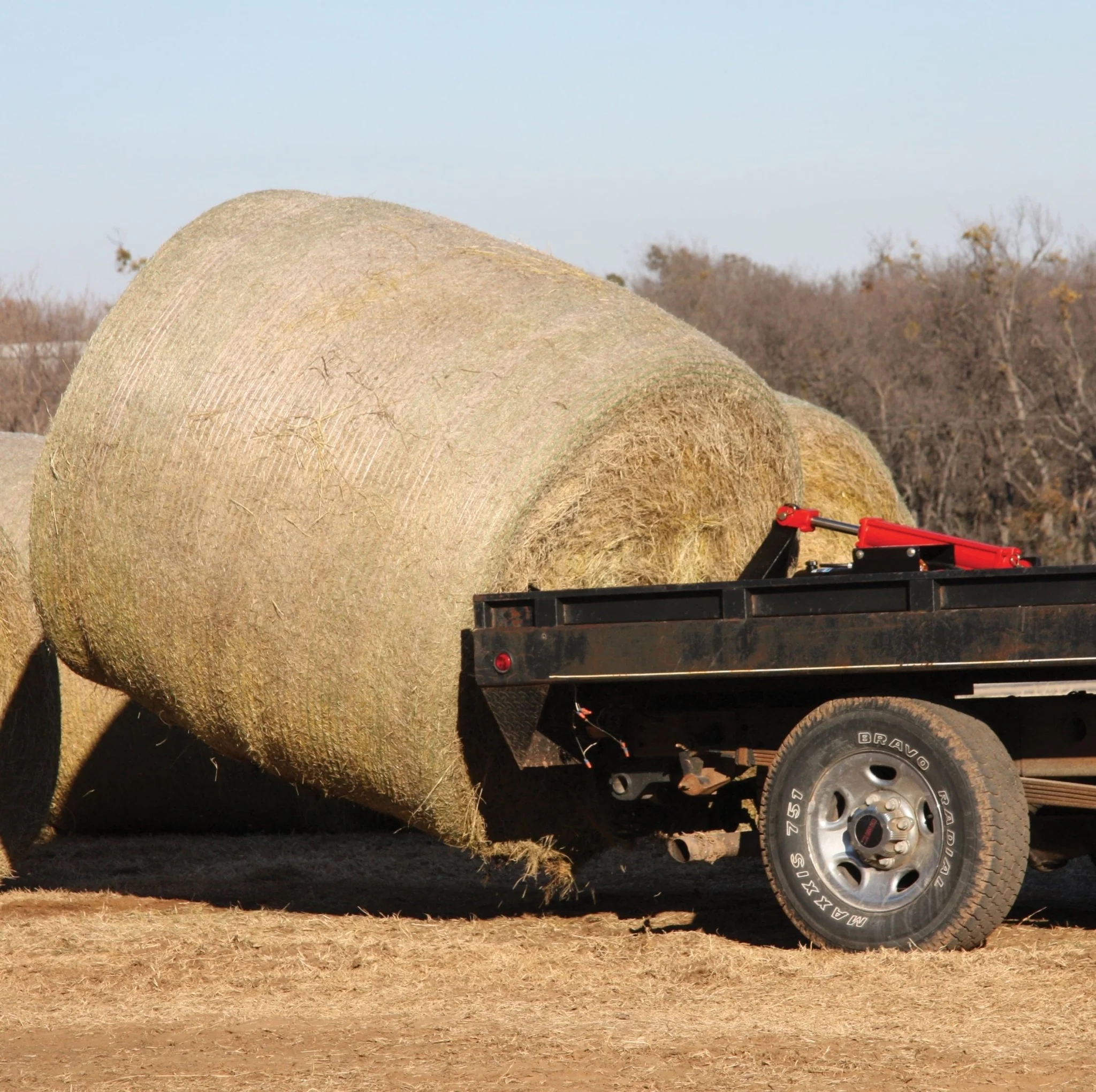 Hydraulic Double Spear Hay Bale Spike (GooseNeck) - Healthber