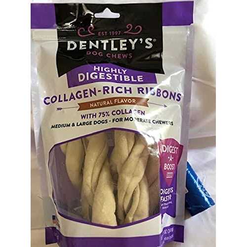 Dentley’s Highly Digestable 6 Collagen Ribbons Dog Chew - Healthber