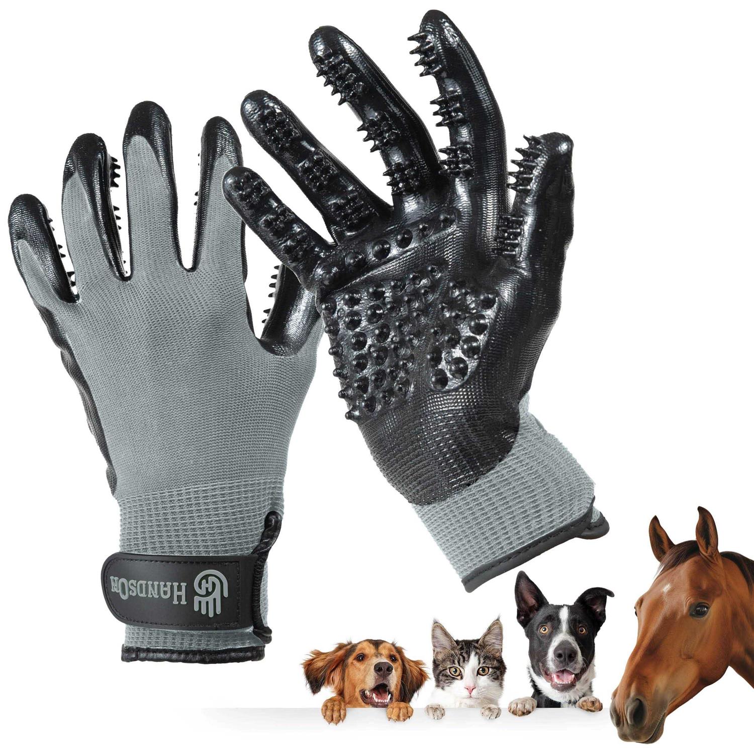 HandsOn Grooming Gloves - Healthber