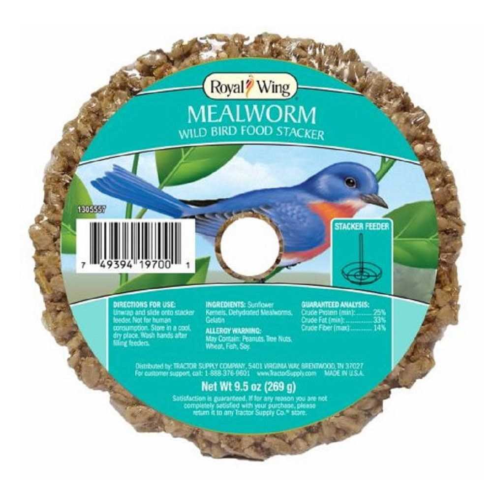 Royal Wing Mealworm Wild Bird Food Stacker 1305557 - Healthber