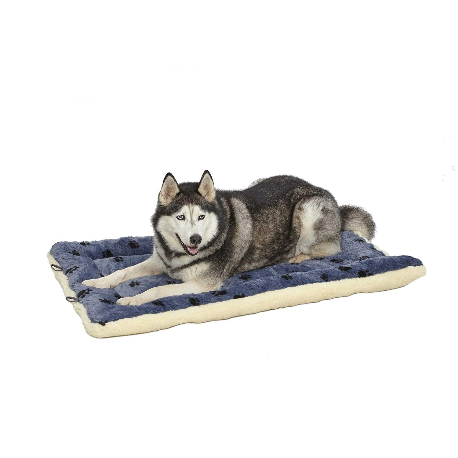Midwest Reversible Paw-Print Pet Bed - Healthber