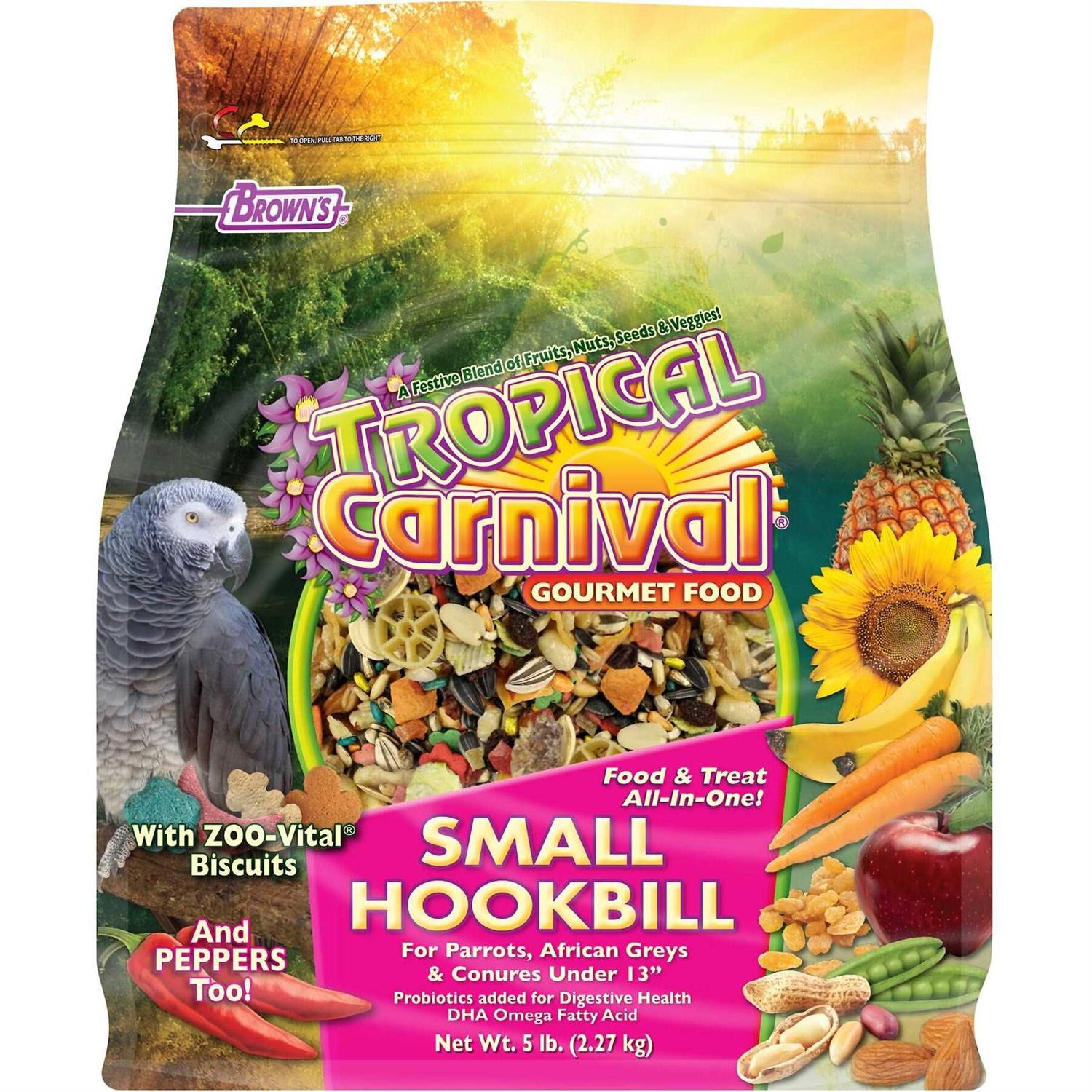 Brown’s Tropical Carnival Small Hookbill Gourmet Bird Food - Healthber