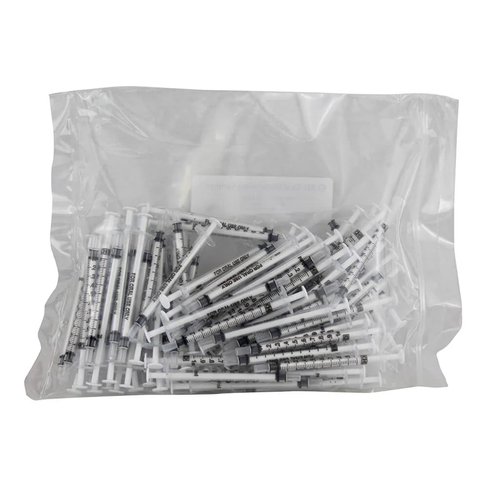 BD Oral Dispensing Syringe - Clear with Tip Cap, 100 ct - Healthber