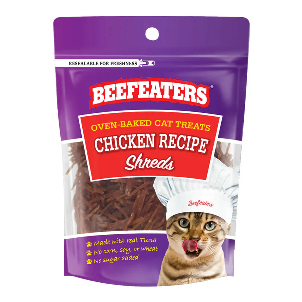 Beefeaters Chicken Fillet Shreds, 1.41 oz, Case of 12 - Healthber